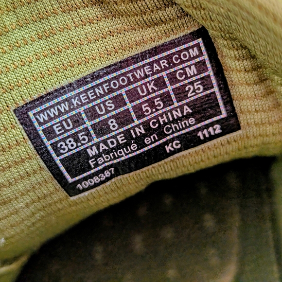 KEEN Comfort Cushion Tie Hiking Trail Shoes Leather Women’s US 8 EU 38.5 - Picture 8 of 9